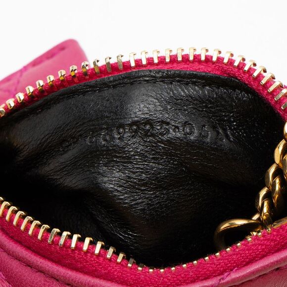 Saint Laurent Quilted Lambskin Triangle Charm - Picture 5 of 9